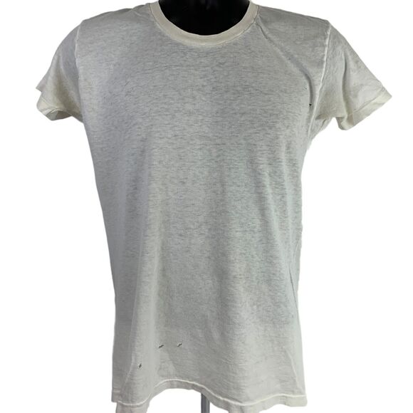 Vintage 60s 70s Distressed That Place Across Sports Arena T Shirt White S Small - Picture 2 of 16